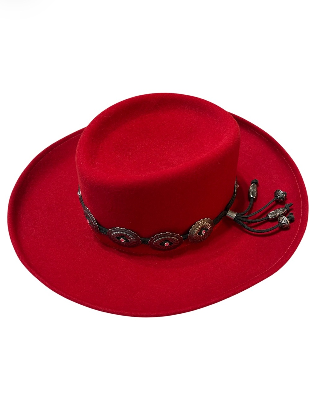 Vintage Fiesta Santa Barbara Gambler Hat Rare Bohemian Cowgirl Wool Women’s S